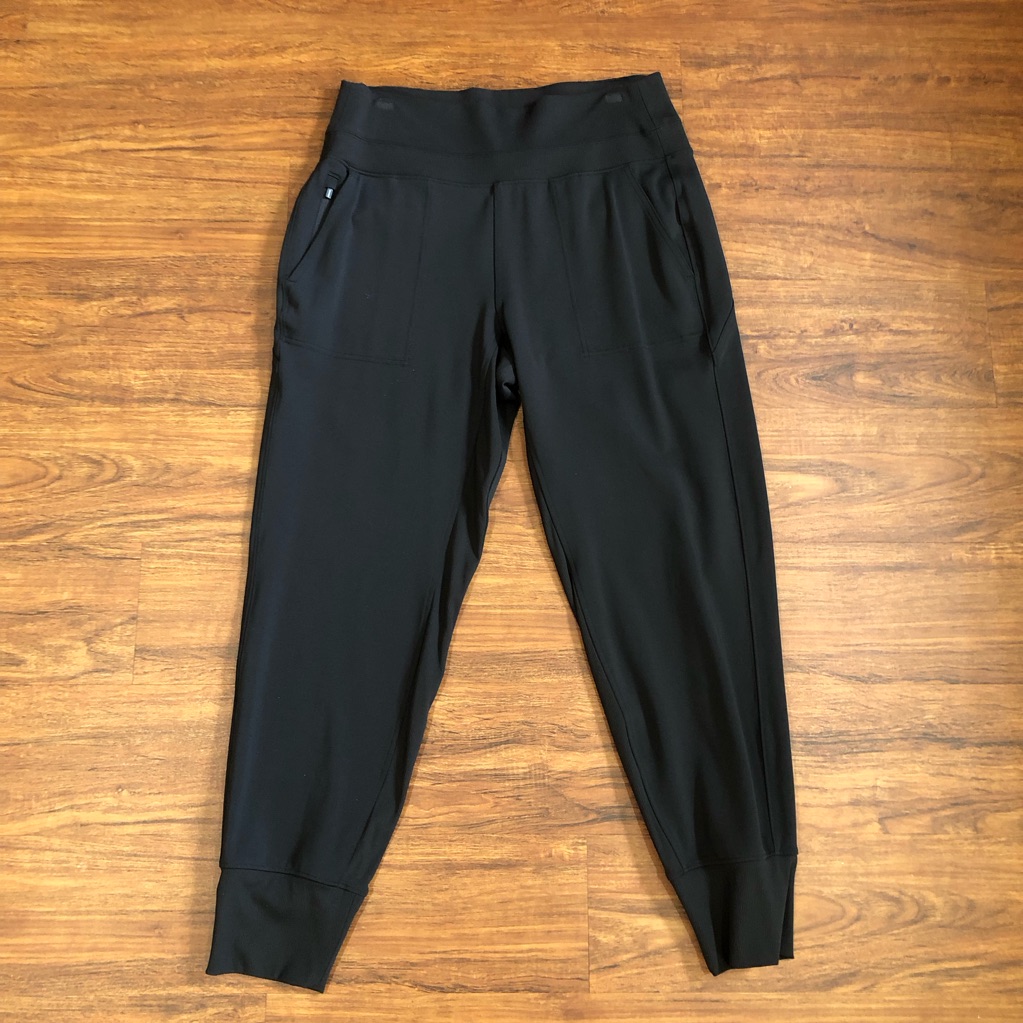 Athleta Black Performance Joggers With Elastic Waistband